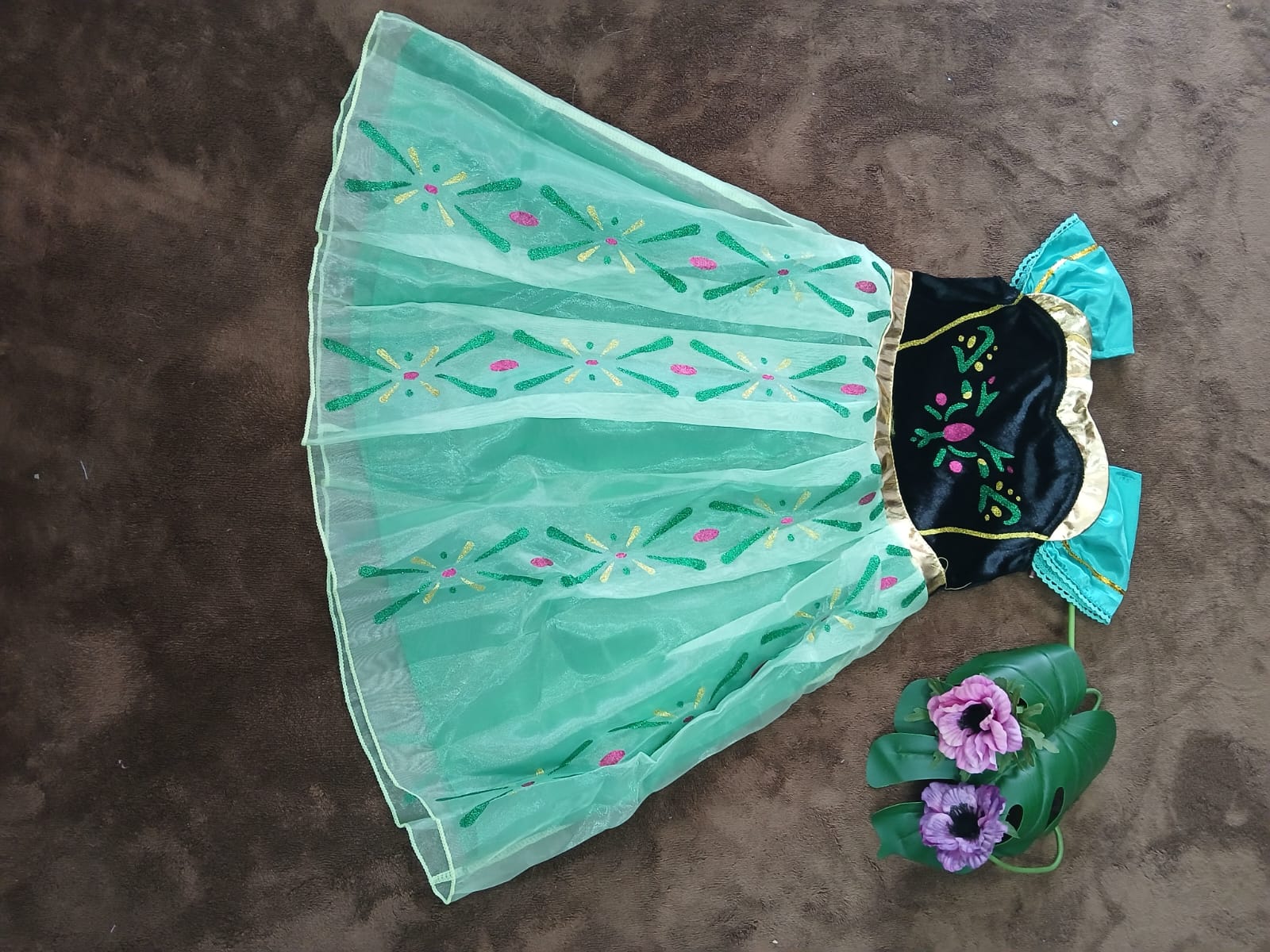Vestido de la Princesa Anna de Frozen