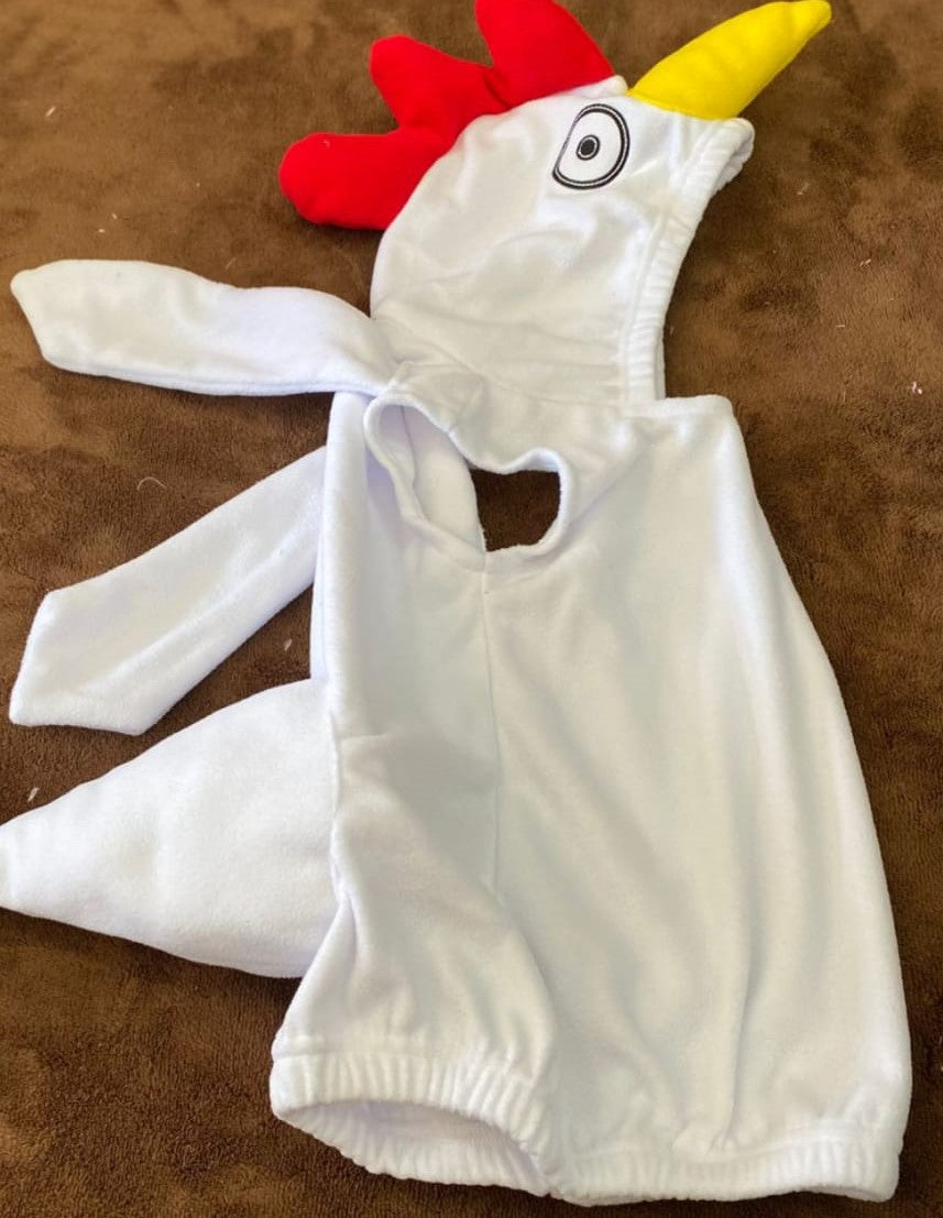 Adorable Disfraz de Pollo Blanco para Bebé/Niño