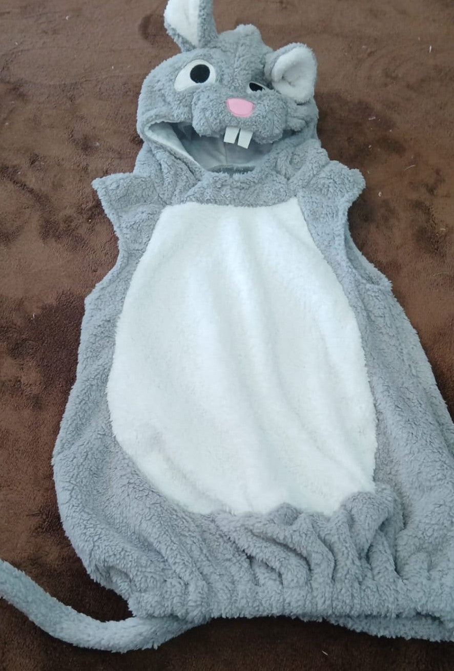 Tierno y Acogedor Disfraz de Ratón Gris para Bebé/Niño - ¡El Pequeño Amigo Más Adorable!