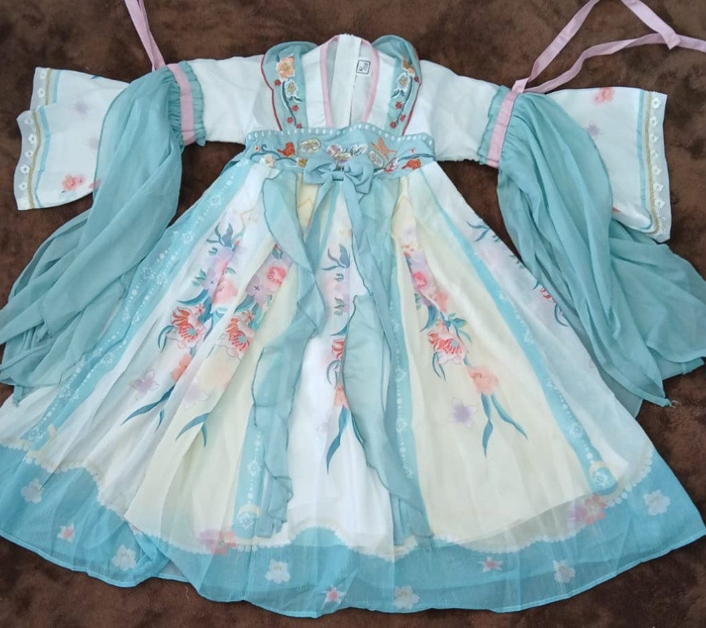 Elegante Traje de Danza Oriental / Vestido Tradicional Asiático para Niña