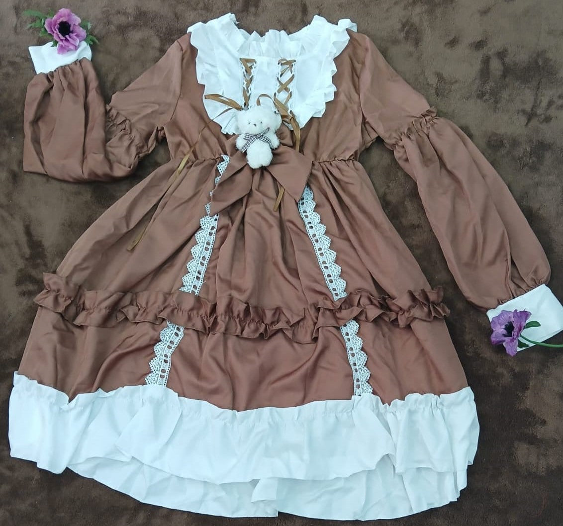 Elegante Vestido de Doncella / Época Victoriana para Niñas - ¡Un Toque de Clasicismo!