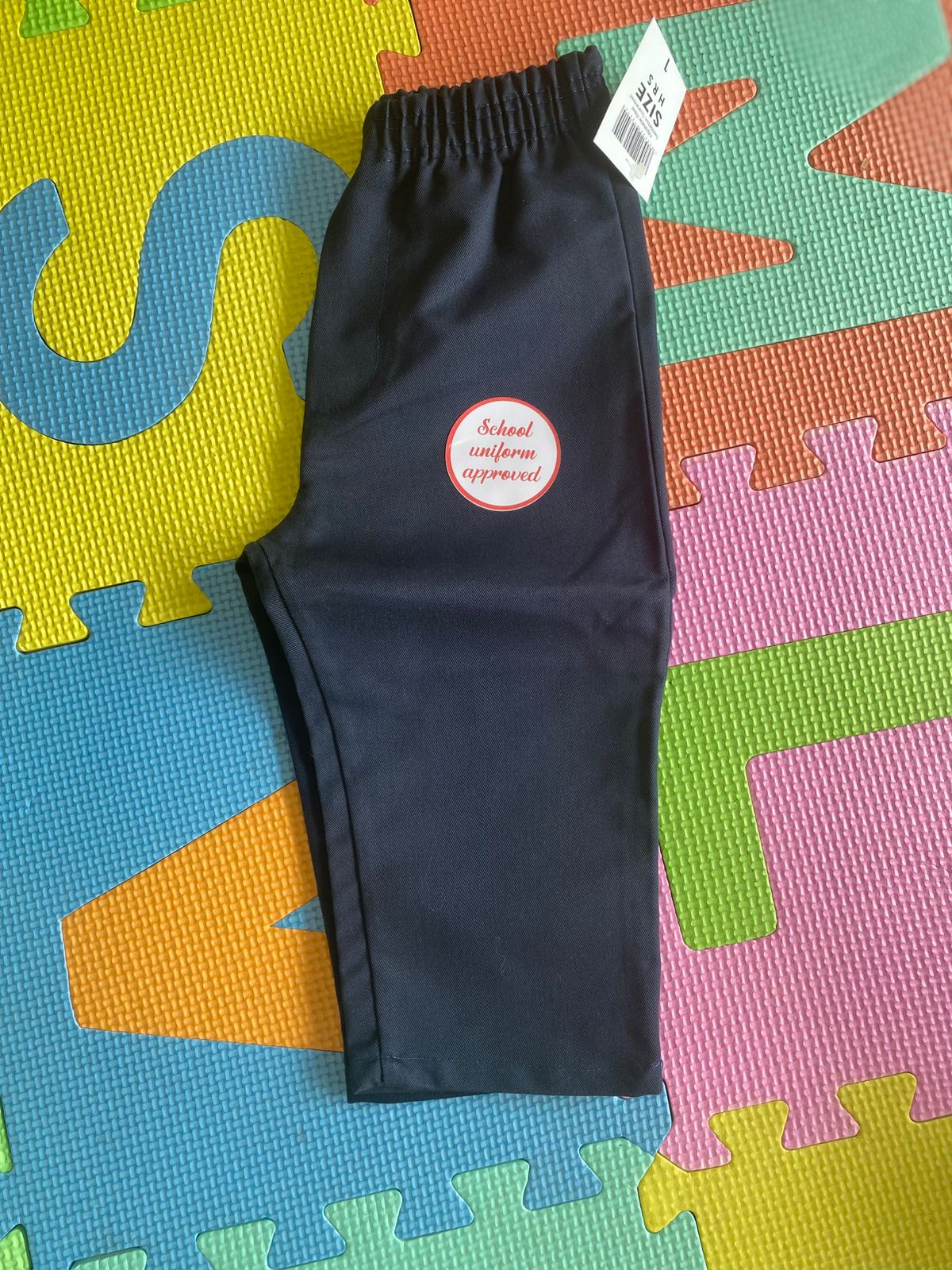 Pantalón Escolar Básico para Niños - Azul Marino - Comodidad Diaria