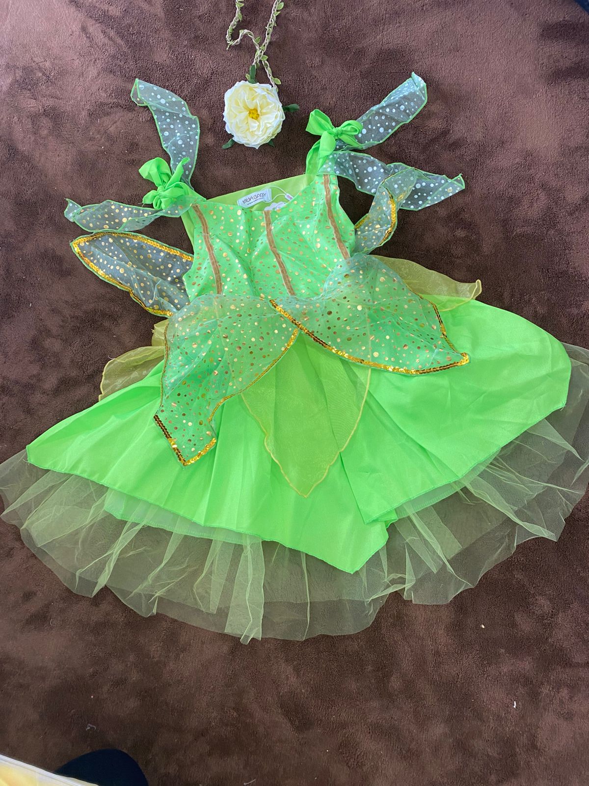 Vestido de la Princesa Tiana Tipo Hada